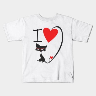 I Love my Cat T-shirt Kids T-Shirt